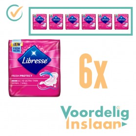 6x Libresse Maandverband Normal Ultra Thin